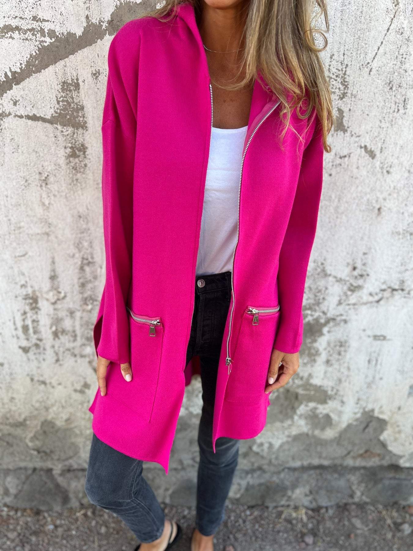 Damenjacke Mit Kapuze Modern