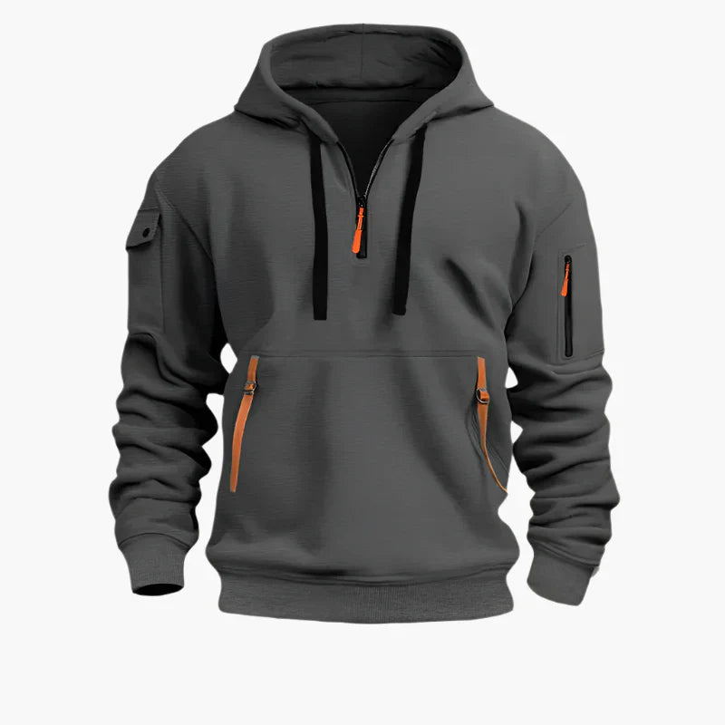Praktischer Hoodie Reißverschluss Sportlich