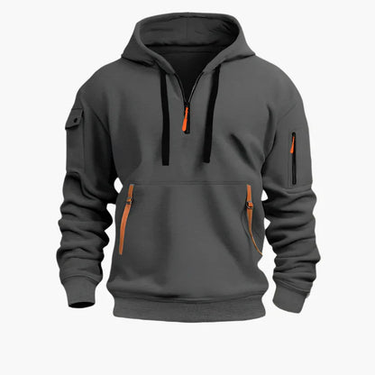 Praktischer Hoodie Reißverschluss Sportlich