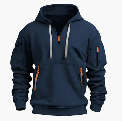 Praktischer Hoodie Reißverschluss Sportlich