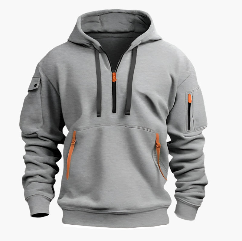 Praktischer Hoodie Reißverschluss Sportlich