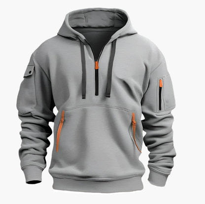 Praktischer Hoodie Reißverschluss Sportlich