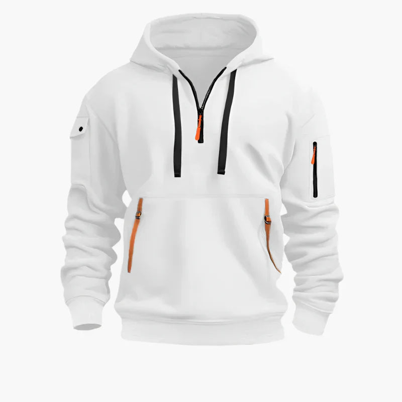 Praktischer Hoodie Reißverschluss Sportlich