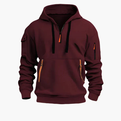 Praktischer Hoodie Reißverschluss Sportlich