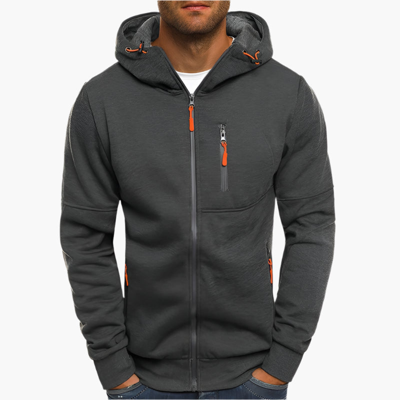 Kapuzenjacke Sportlich Modern - Komfortabler Hoodie mit Reißverschluss