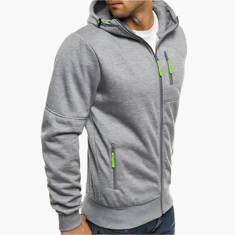 Kapuzenjacke Sportlich Modern - Komfortabler Hoodie mit Reißverschluss