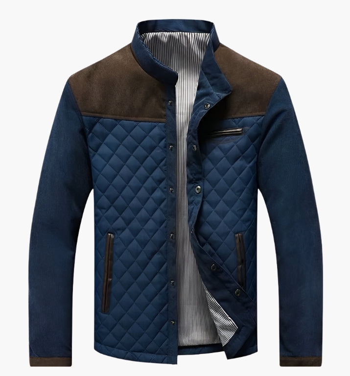 Frauen Steppjacke Patchwork Stil Frühjahr Herbst