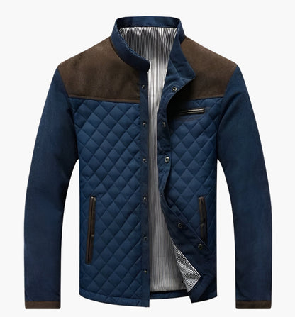 Frauen Steppjacke Patchwork Stil Frühjahr Herbst