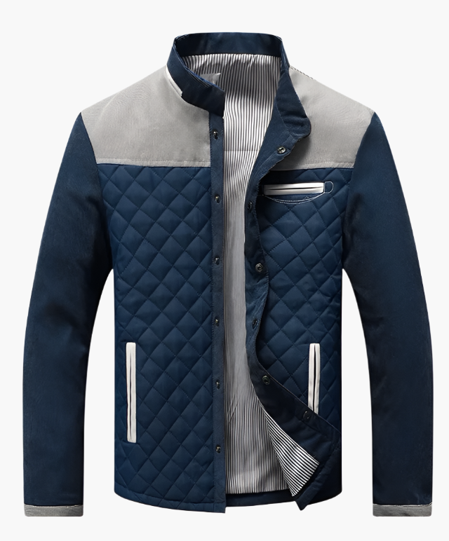 Frauen Steppjacke Patchwork Stil Frühjahr Herbst