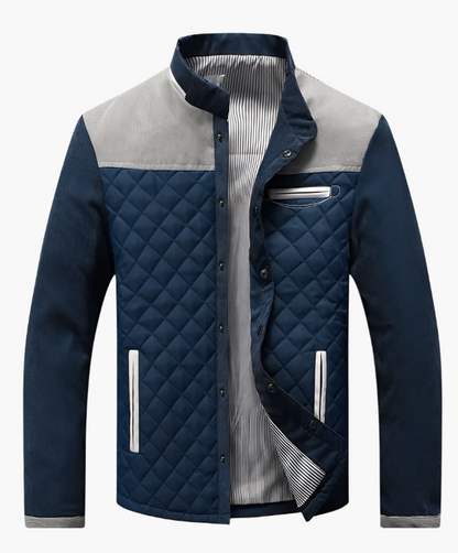 Frauen Steppjacke Patchwork Stil Frühjahr Herbst