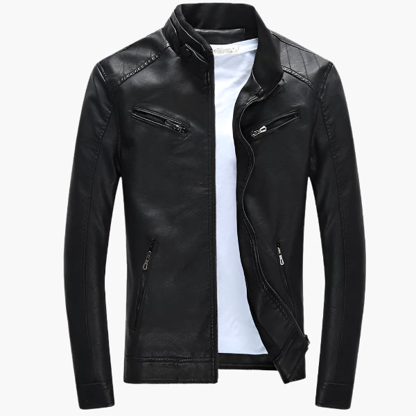 Stylische Lederjacke Modern Freizeit