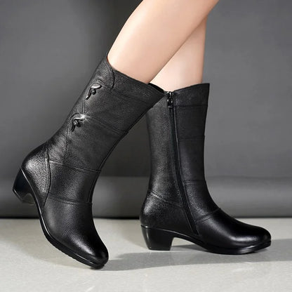 Damen Stiefelette Hochhackig Plattform Schuhe