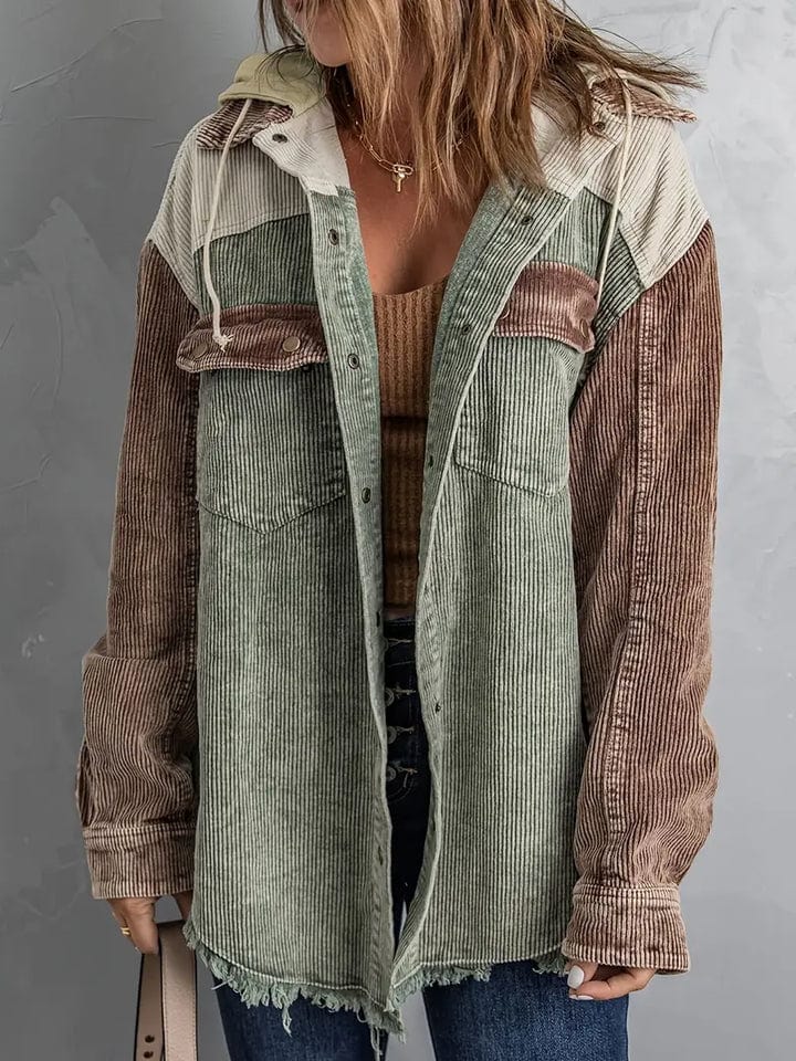 Winterjacke Corduroy Elegant Zeitlos - IdealeKleiden