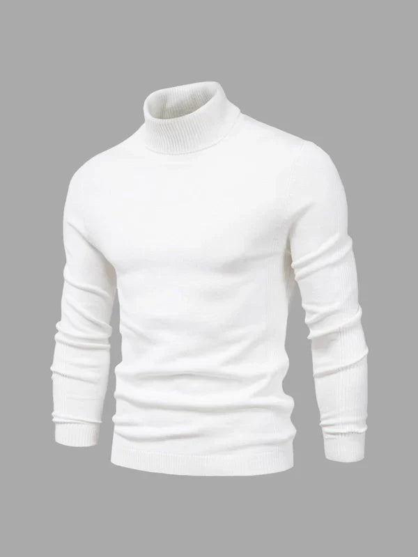 Eleganter Rollkragenpullover Feinstrick Qualität - IdealeKleiden