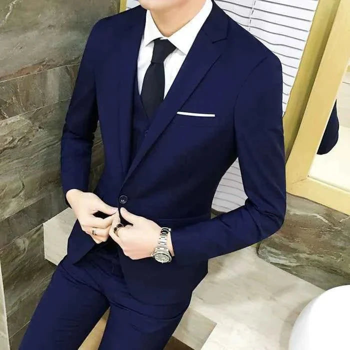 Herren Zwei-Teil-Anzug Slim Fit