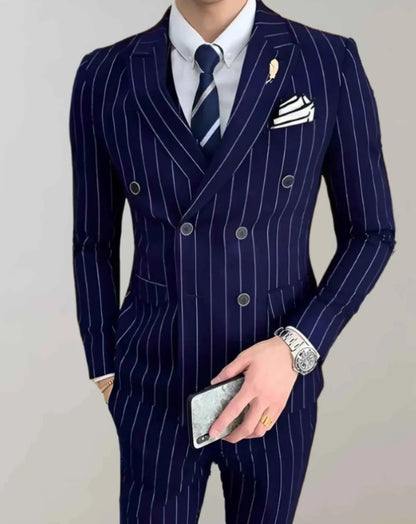 Herren Anzug Streifen Design