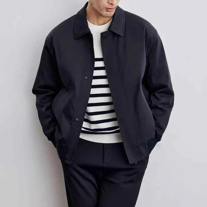 Herren Leder Bomberjacke Modern - IdealeKleiden