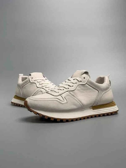 Herren Sneaker Leder Optik