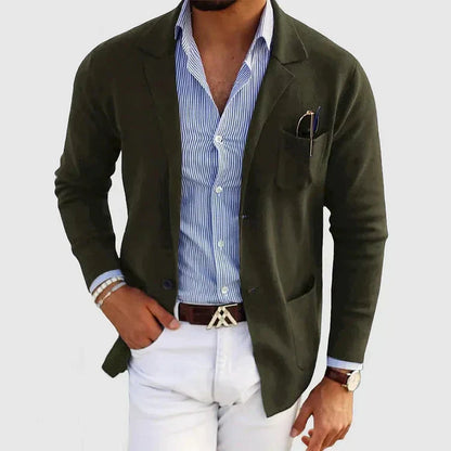 Herren Blazer Elegant Revers Style