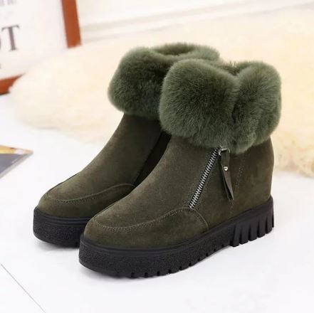 Winterstiefel Pelzbesatz Damenschuhe