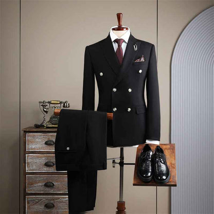 Hochzeitsanzug Herren Elegant Schwarz