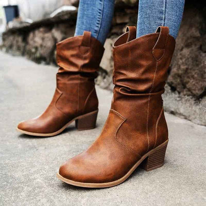 Damen Stiefeletten Hoch Heel