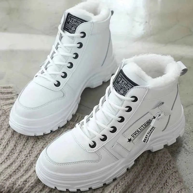 Damenschuhe Winterstiefel Hoch Schnee