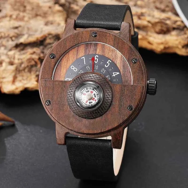 Holz Armbanduhr Elegant Männer