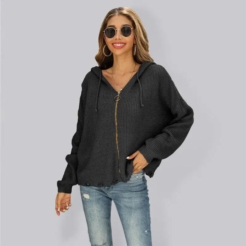 Frauen Strickpullover Warm Bequem