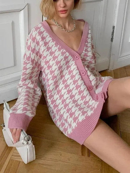 Weiche Strickjacke Damen Pullover Komfort