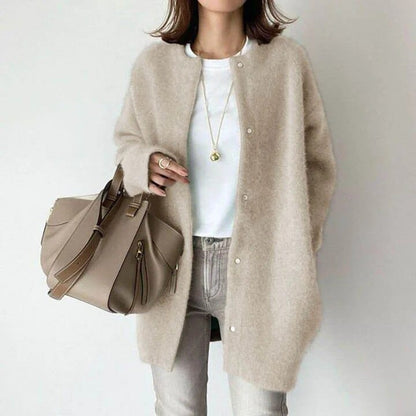 Elegante Damenstrickjacke Beige