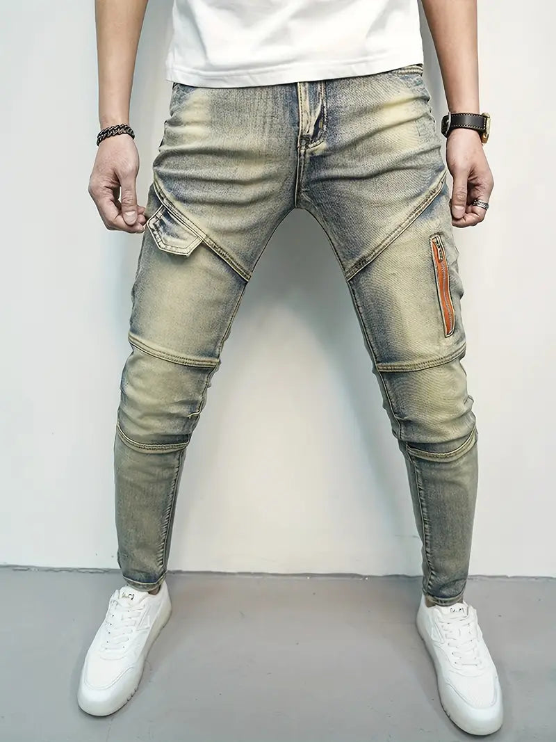 Stylische Rißjeans für Männer Trendy Design - IdealeKleiden
