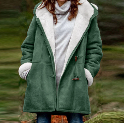Weiche Winterjacke Damen Hoodie
