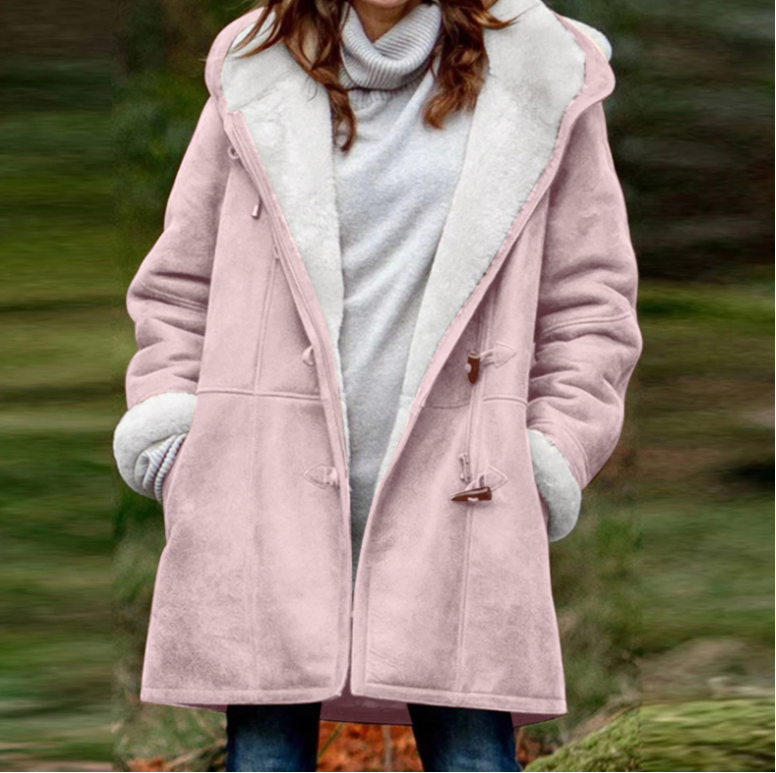Weiche Winterjacke Damen Hoodie
