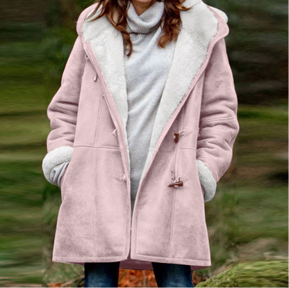 Weiche Winterjacke Damen Hoodie
