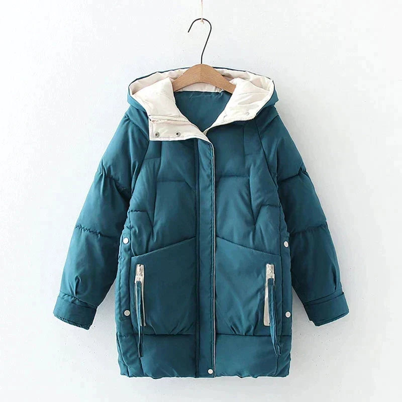 Bequeme Kapuzenjacke Lockere Passform