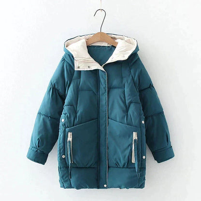 Bequeme Kapuzenjacke Lockere Passform