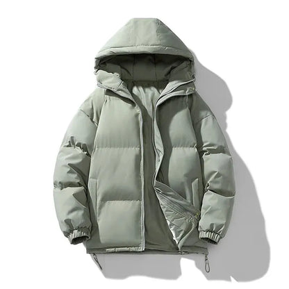 Herren Pufferjacke Kapuze Isoliert