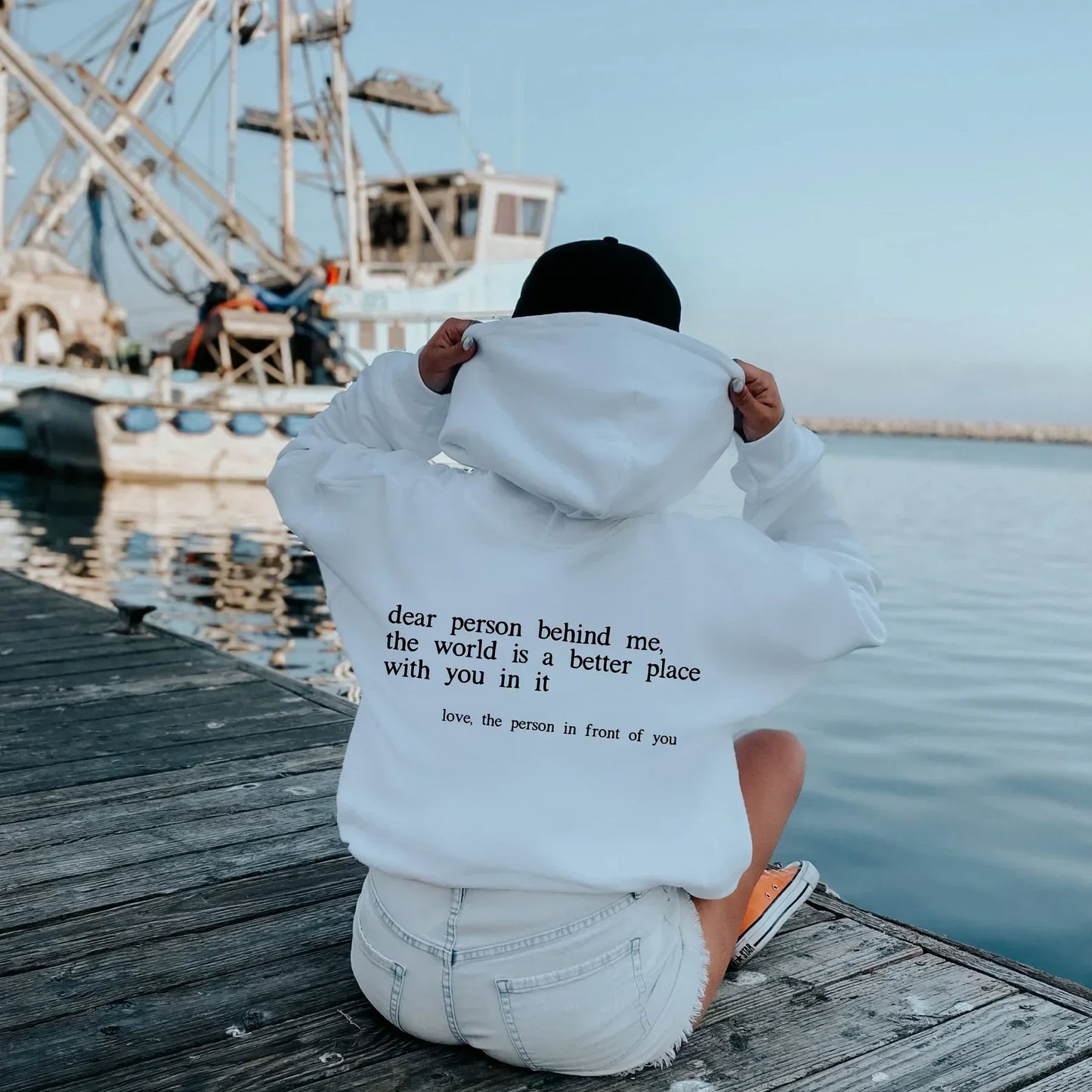 Modischer Hoodie mit Schriftzug Trendy Design