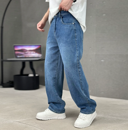 Herren Jeans Bequem Frühling Relaxed Fit