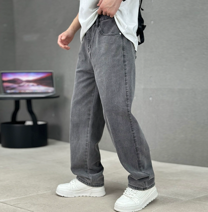 Herren Jeans Bequem Frühling Relaxed Fit - IdealeKleiden