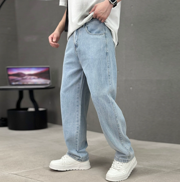 Herren Jeans Bequem Frühling Relaxed Fit