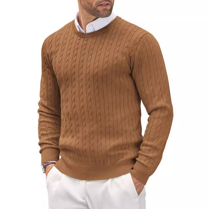 Stylisher Zopfstrick Pullover Herren