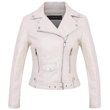 Mia - Luxus Lederjacke Damen Elegant Schwarz