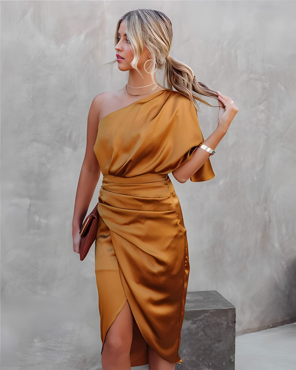 Damenkleid Modern Asymmetrisch Elegant