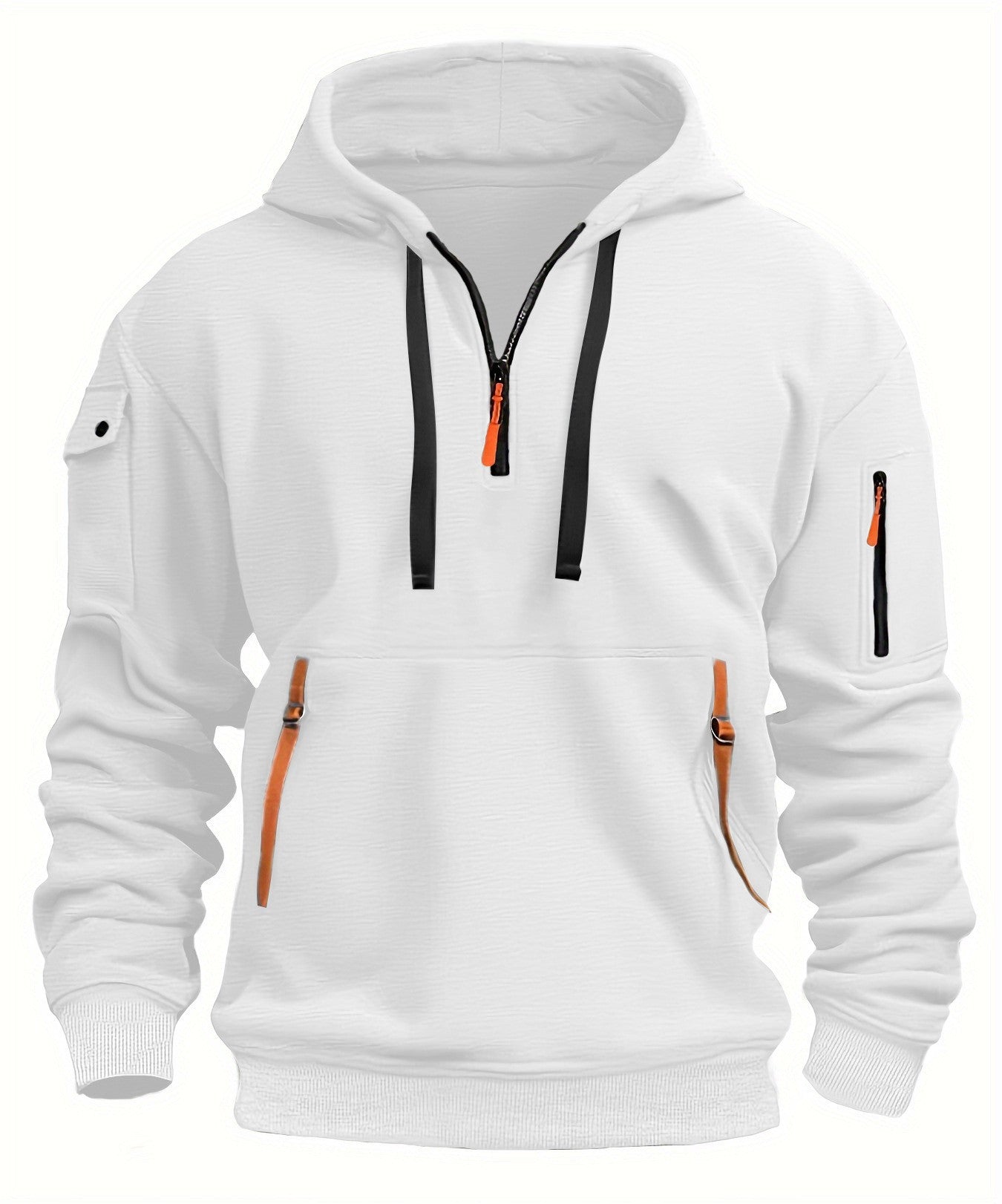 Herren Sweatshirt Kapuze Taschen Sportlich
