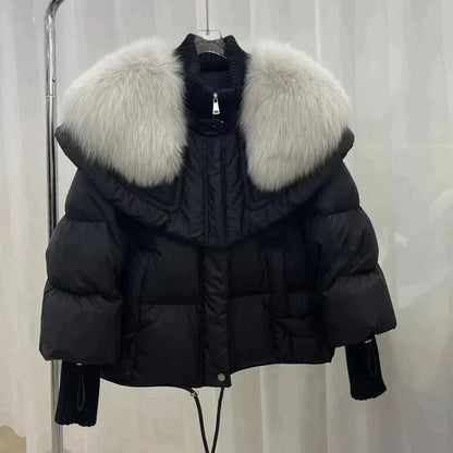 Elegante Winterjacke Damen Schlicht Stilvoll