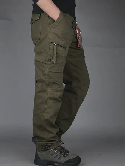 Herren-Cargohose Bequem Gerade Passform