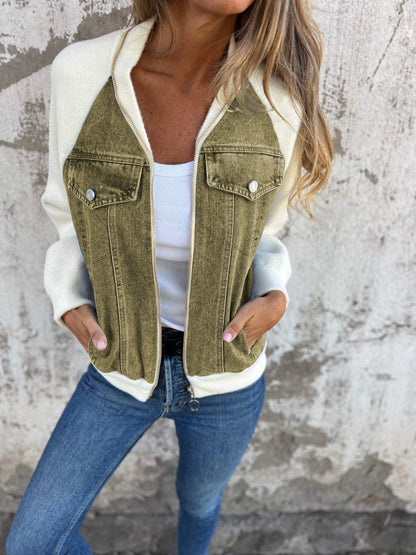 Damenjacke Strukturiert Modern Schnitt