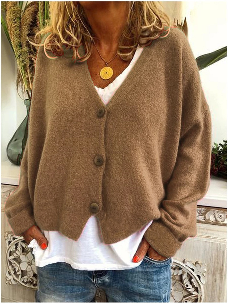 Weiche Strickjacke Damen Warm